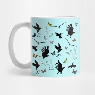 bird pattern,the awakening of spring Mug